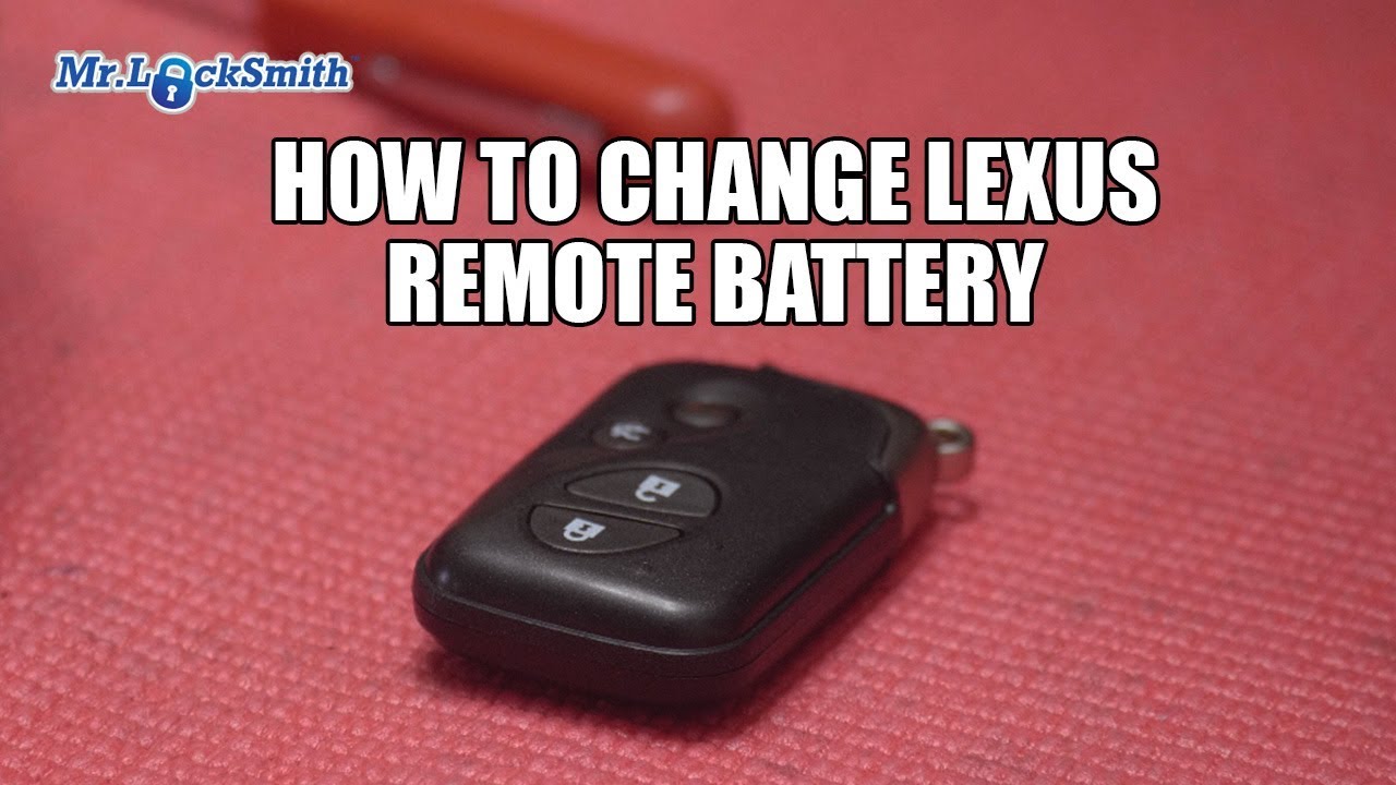 How to Replace Lexus Remote Battery East Vancouver